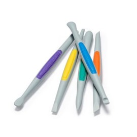 CLAY FINISHING TOOLS (SMALL): FLEX-FIRM SILICONE SET (5PCS) CLAY FINISHING TOOLS (SMALL): FLEX-FIRM SILICONE SET (5PCS)